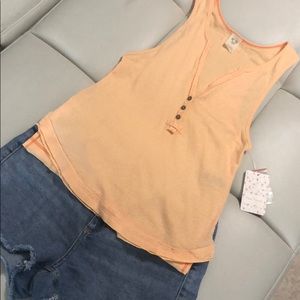 Free People orange tank. NWT